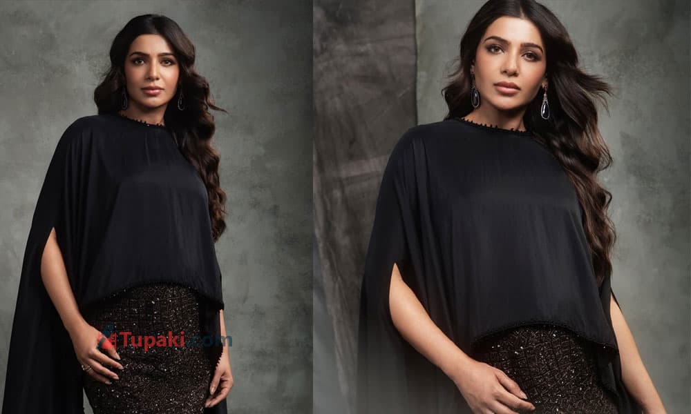 సమంత ఎలిగెంట్ లుక్.. బ్లాక్ కేప్‌లో గ్లామర్ ట్రీట్! – movies
