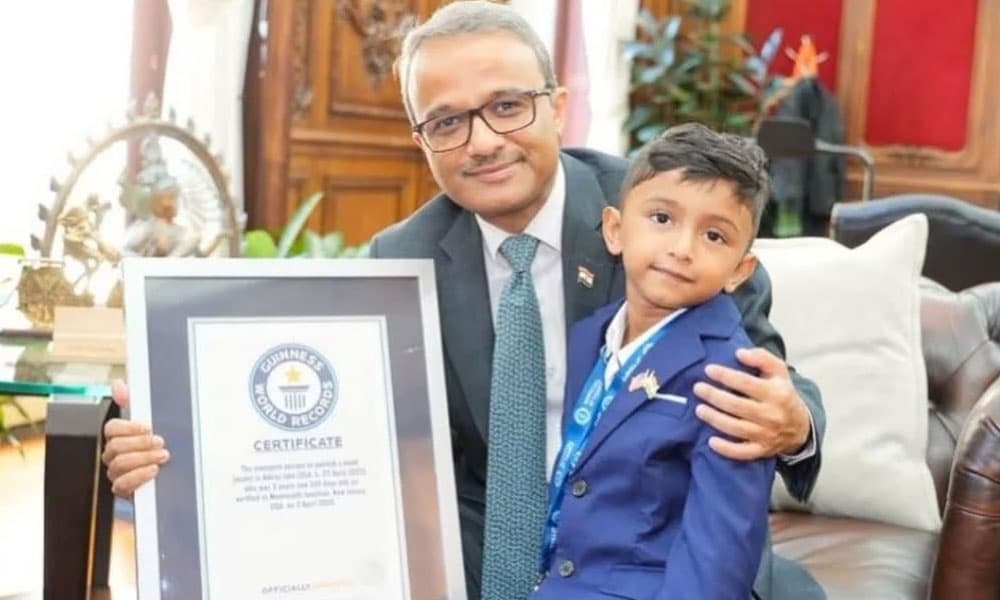 ప్రపంచంలోనే అత్యంత పిన్న వయస్కుడైన రచయితగా 3 ఏళ్ల భార‌తీయ చిన్నారి రికార్డ్!