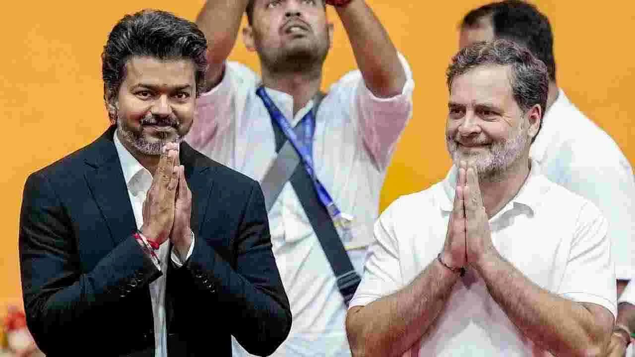 కాంగ్రెస్ కు రాజ్యసభ సీటు కేటాయించిన విజయ్ టీవీకే