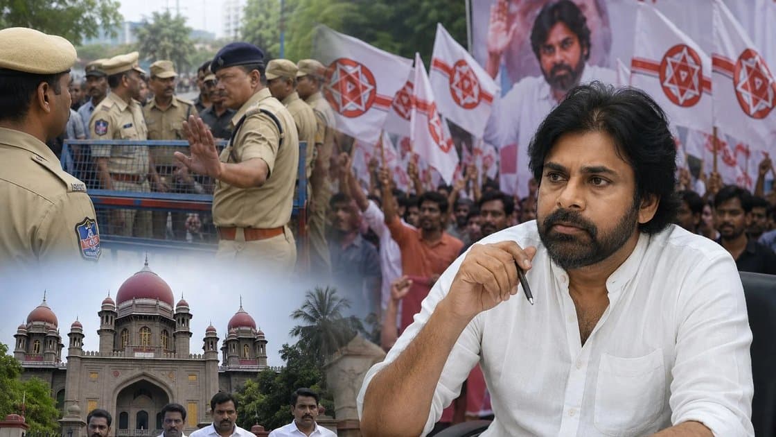 హైదరాబాద్ లో జనసేన నవ నిర్మాణ సంకల్ప సభకు పర్మిషన్ నో