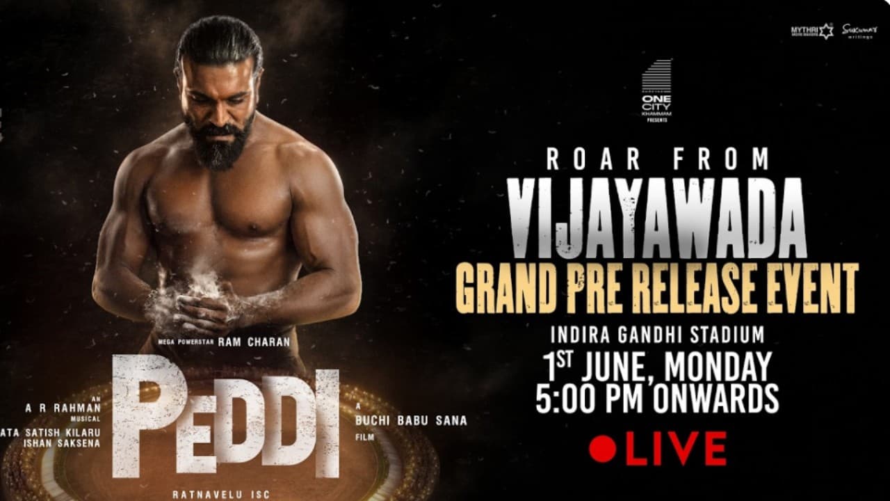Ram Charan Peddi Pre Release Event Live Watch Here Sy 1095109