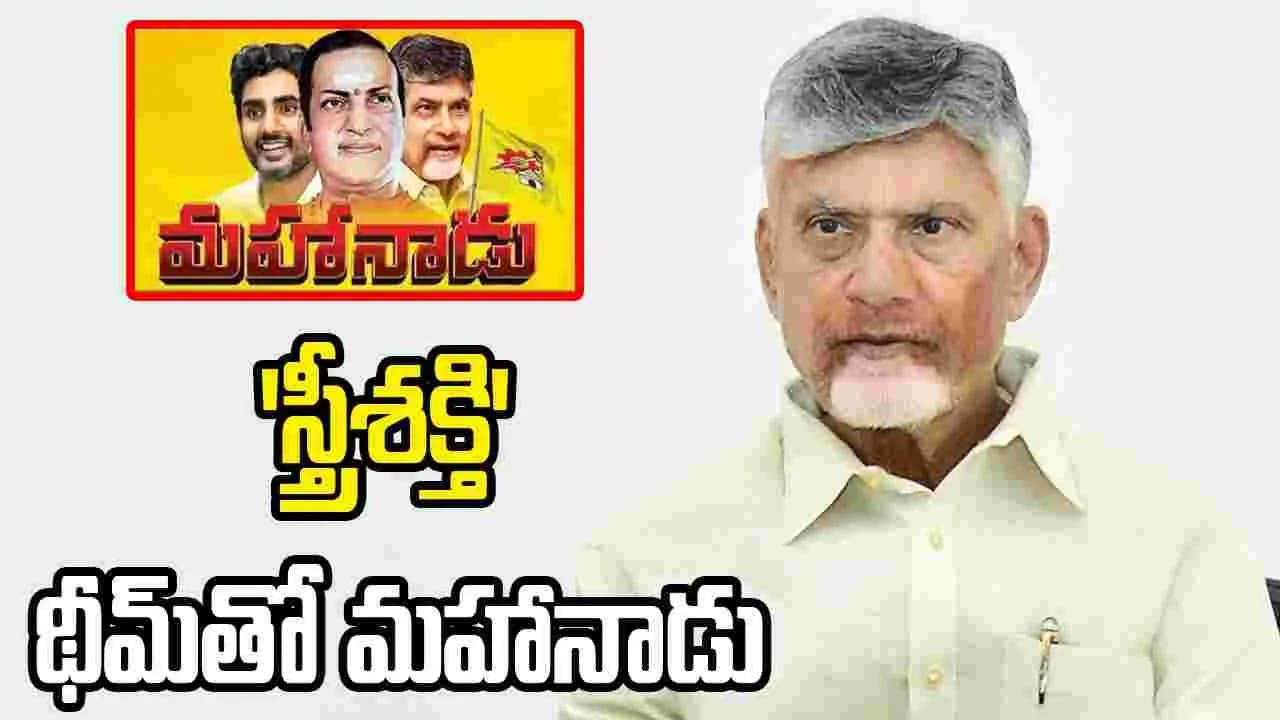 స్త్రీశక్తి థీమ్తో మహానాడు: సీఎం చంద్రబాబు