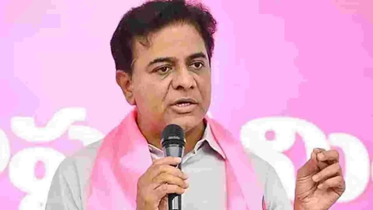 సీఎం.. జేబులో కత్తెర, రిబ్బన్ తో తిరుగుతున్నారు.. కేటీఆర్ సెటైర్లు