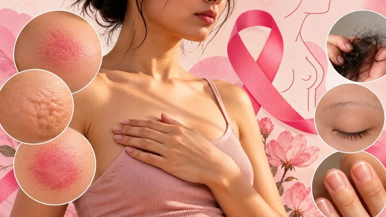 స్తన క్యాన్సర్ మొదటి సంకేతాలు చర్మంపై కనిపించవచ్చు – general