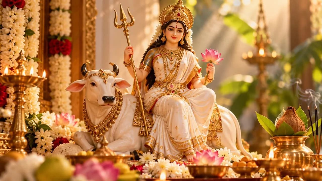 నవరాత్రి మొదటి రోజు: మాత శైలపుత్రి వ్రత కథ, పూజ విధి, ఆర్తి మరియు మంత్రాలు – general