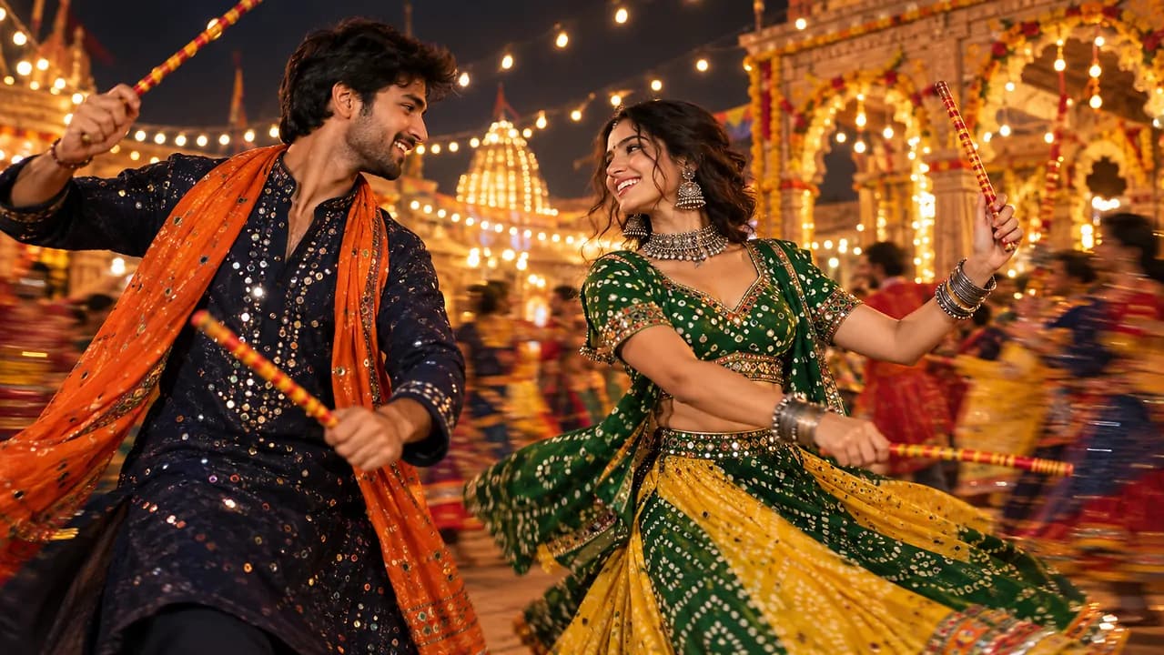 నవరాత్రి ఉత్సవాలకు డాండియా రాత్రి చిత్రాలను సృష్టించడానికి 7 AI ప్రాంప్ట్లు – general