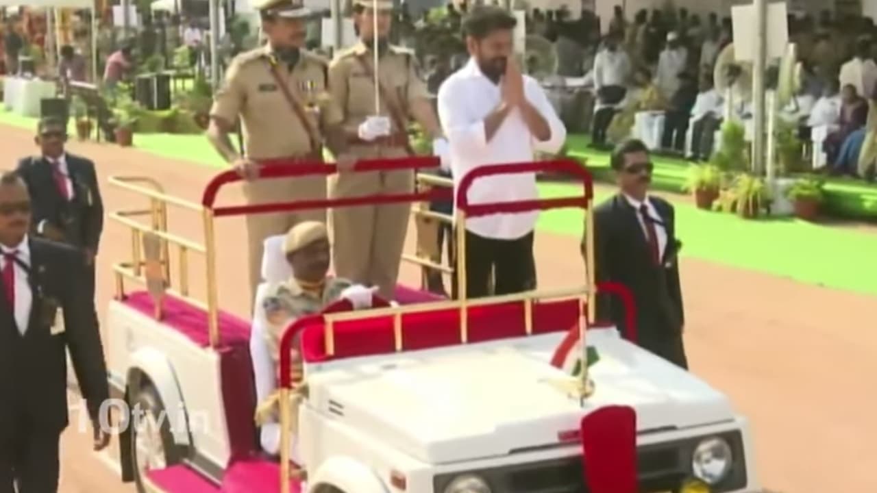 ఘనంగా తెలంగాణ ఆవిర్భావ వేడుకలు.. పరేడ్ మైదానంలోని వేడుకలకు హాజరైన సీఎం రేవంత్ రెడ్డి