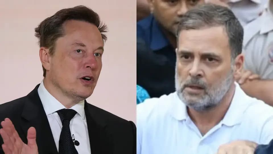 ఎలాన్ మస్క్ వ్యాఖ్యలకు రాహుల్ గాంధీ ఘాటైన సమాధానం! ఎలాన్ మస్క్ వ్యాఖ్యలకు రాహుల్ గాంధీ ఘాటైన సమాధానం!