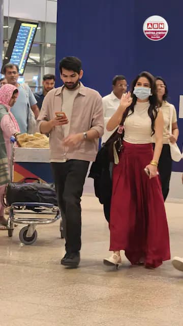 అనస్వర, సాయి అనీష్ ఎయిర్ పోర్ట్ లుక్! అనస్వర, సాయి అనీష్ ఎయిర్ పోర్ట్ లుక్!