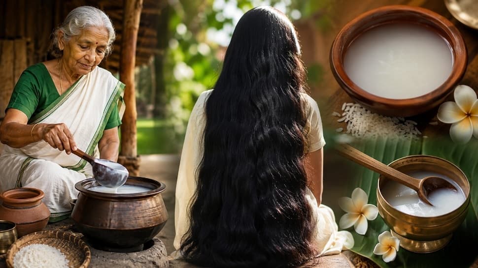 అమ్మమ్మల కాలం నాటి బ్యూటీ సీక్రెట్.. గంజితో జుట్టుకు మ్యాజిక్.. వారానికి రెండుసార్లు చాలు