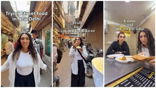 I Have Never Gotten Food Poisoning New York Vlogger Tries Street Food In Chandni Chowk Praises Cleanliness Of Stalls